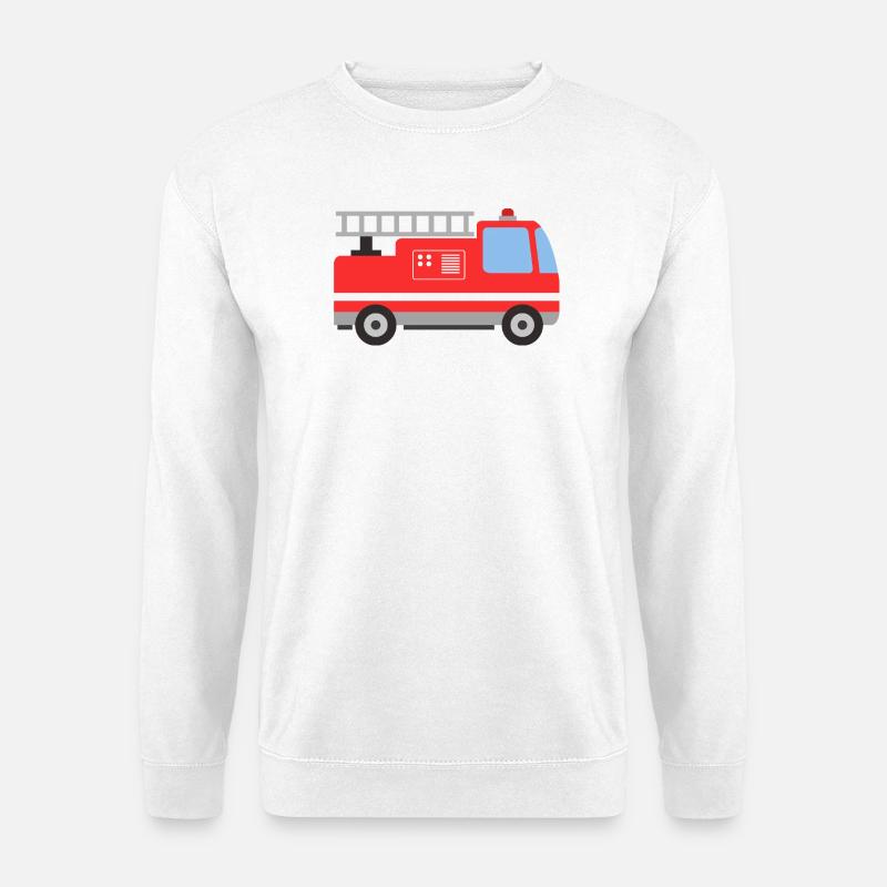 Feuerwehrauto - Unisex Pullover - Weiß