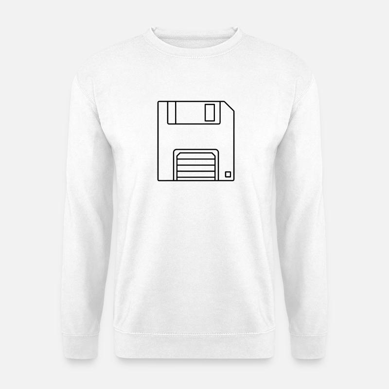 Diskette - Unisex Pullover - Weiß