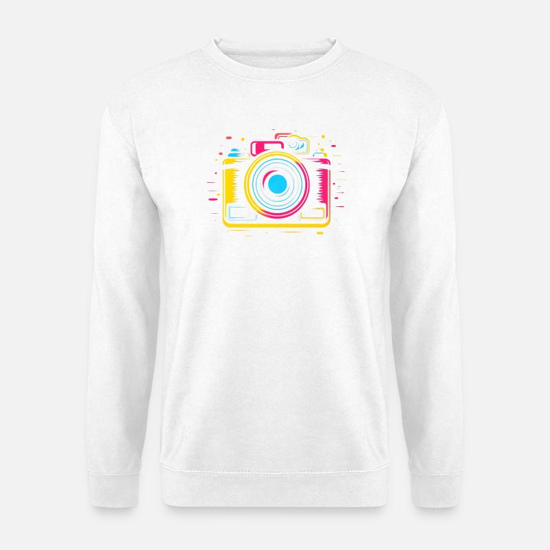 Fotokamera Retrowave - Unisex Pullover - Weiß
