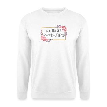 Bankkauffrau Ausbildung Beruf Arbeit Bank Büro - Unisex Pullover - Weiß - Vorne