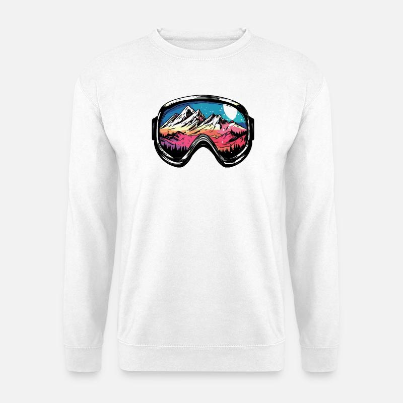 Skibrille Berge Ski - Unisex Pullover - Weiß
