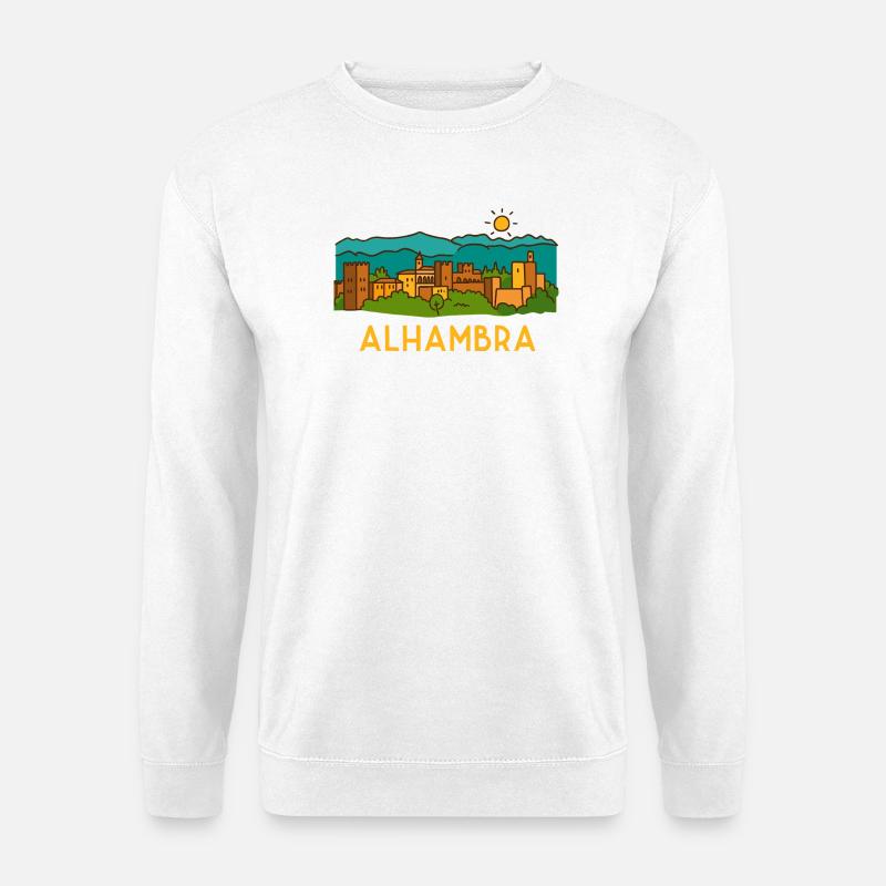 Alhambra Sunset 2 - Unisex Sweatshirt - white