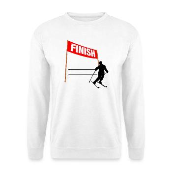 Ski Finish Custom - Unisex Sweatshirt - white - Front