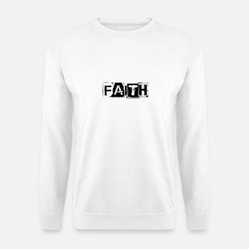 Erde Kraft Schriftzug - Unisex Pullover - Weiß
