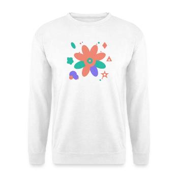 Buntes Design der modernen Kunst - Unisex Pullover - Weiß - Vorne