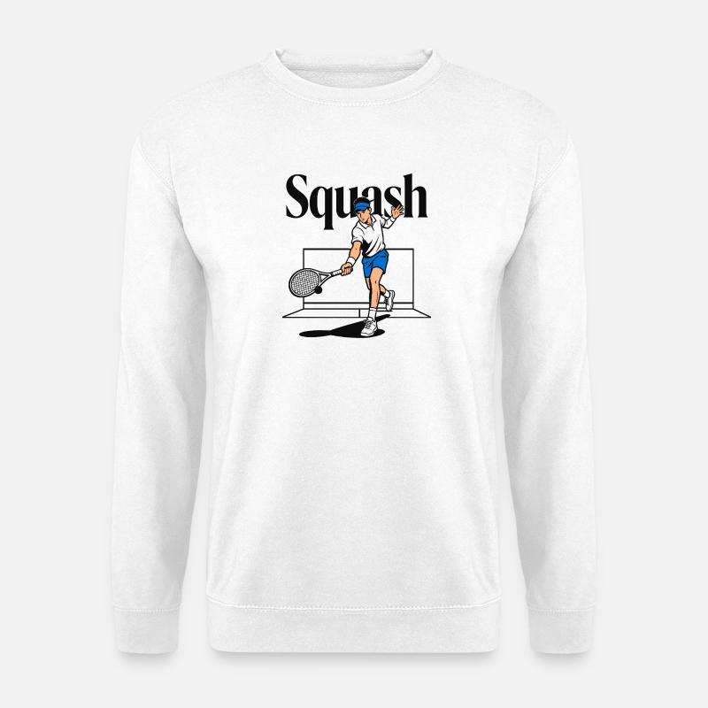 Squash-Tennis-Padel - Unisex Pullover - Weiß