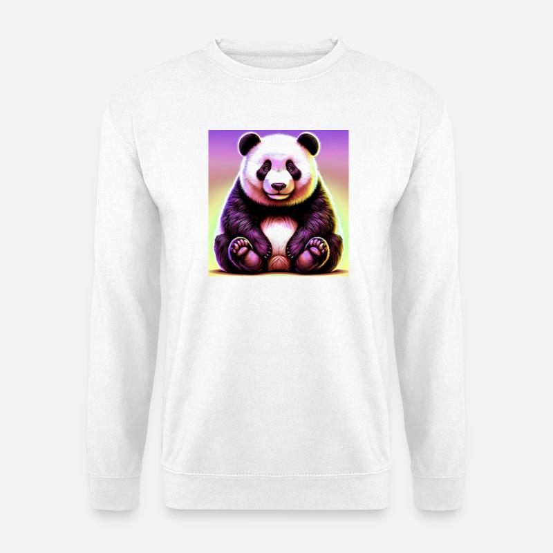 Panda - Unisex Pullover - Weiß