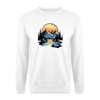 Mountains Nature - Unisex Sweatshirt - white - Front