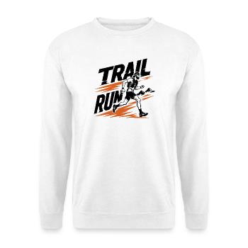 Trailrun - Unisex Pullover - Weiß - Vorne