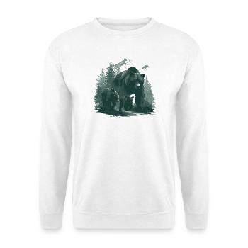 Mom Gift | Wilderness Family Bear - Unisex Sweatshirt - white - Front