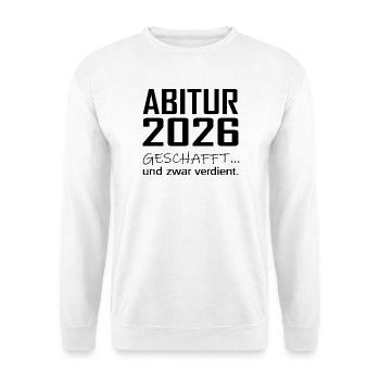 ABITUR - Unisex Pullover - Weiß - Vorne
