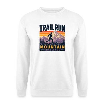 Trail Run - Mountain Challenge - Unisex Sweatshirt - white - Front