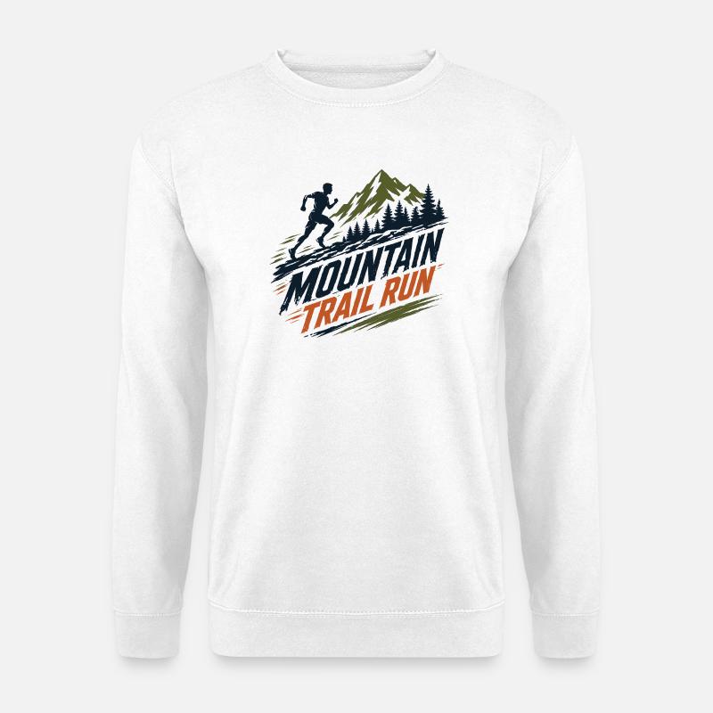 Mountain Trail Run - Unisex Sweatshirt - white