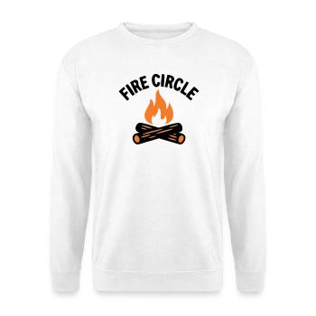 Campfire Fire Pit Camping Boy Scout - Unisex Sweatshirt - white - Front