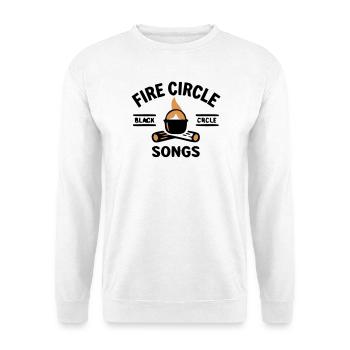 Cuisine à la bouilloire au feu de camp Camping en plein air - Sweat-shirt Unisexe - blanc - Devant