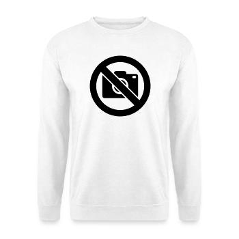 Fotografieren verboten, Keine Fotos - Unisex Pullover - Weiß - Vorne