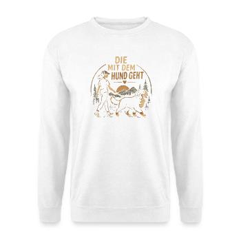 Berner Sennenhund Spruch Hundehalterin Humor - Unisex Pullover - Weiß - Vorne