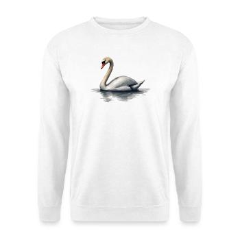 cygne - Sweat-shirt Unisexe - blanc - Devant
