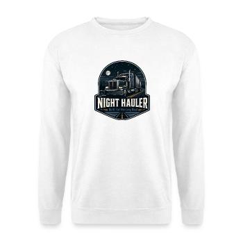 TRANSPORTEUR DE NUIT Chauffeur de camion Conduite de nuit - Sweat-shirt Unisexe - blanc - Devant