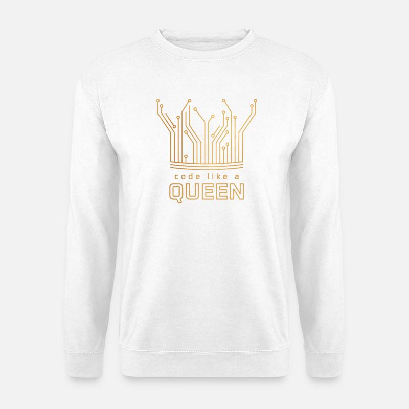 Code Like a Queen - Unisex Pullover - Weiß