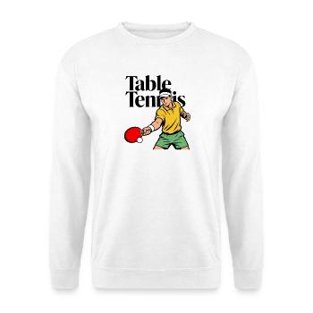 Tennis de table - Sweat-shirt Unisexe - blanc - Devant