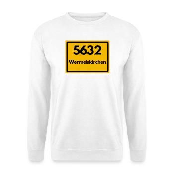 ALTE POSTLEITZAHL 5632 PLZ 42929 WERMELSKIRCHEN  - Unisex Pullover - Weiß - Vorne