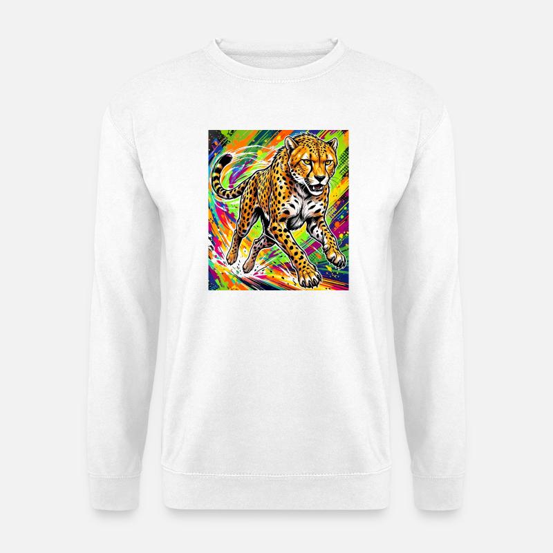 Gepard - Unisex Pullover - Weiß