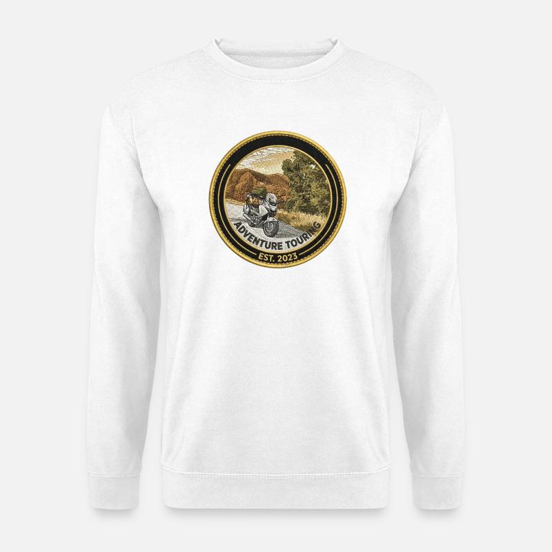 Motorcycle Expeditions Patch - Unisex Sweatshirt - white