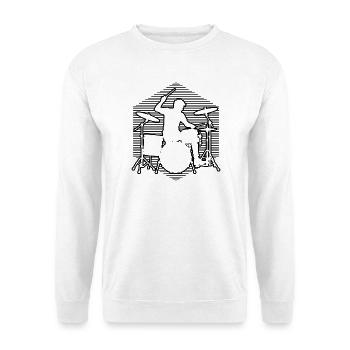 Gift idea for the drummer with drum games - Unisex Sweatshirt - white - Front