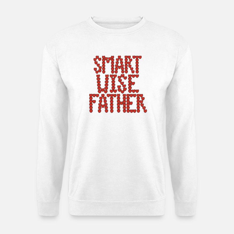Kluger, weiser Vater - Unisex Pullover - Weiß