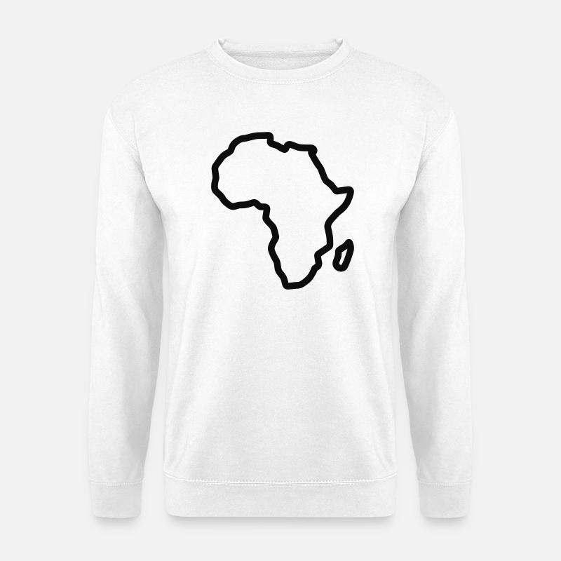 Afrikanischer Kontinent - Unisex Pullover - Weiß