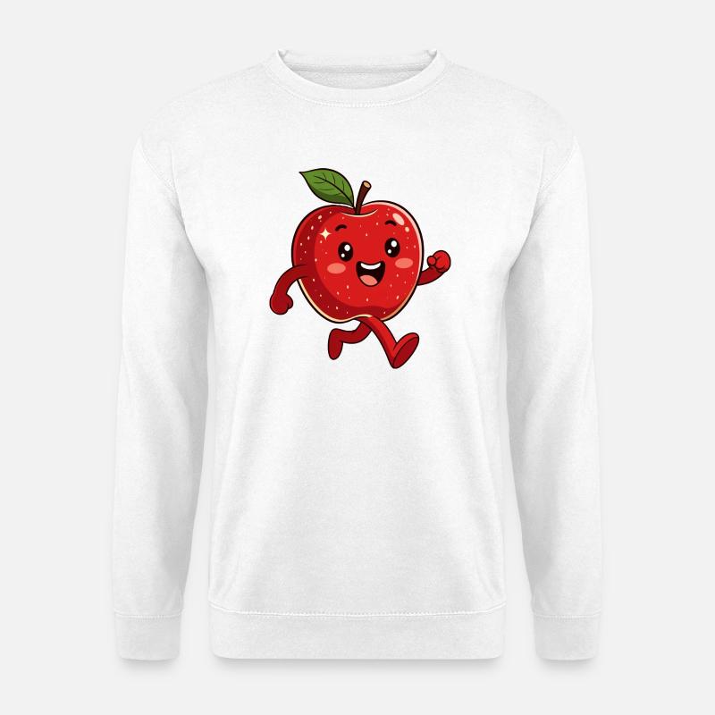 Red apple - Unisex Sweatshirt - white