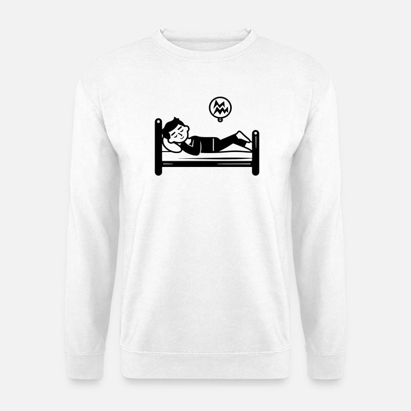 Sleeping Bed - Unisex Sweatshirt - white