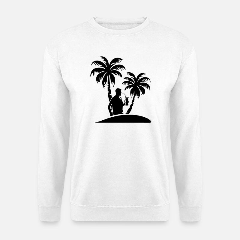 Vacationer Party Palm Trees - Unisex Sweatshirt - white