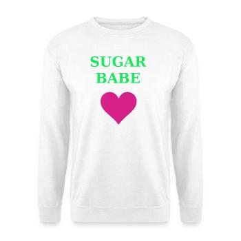Sugar Babe Herz Neon - Unisex Pullover - Weiß - Vorne