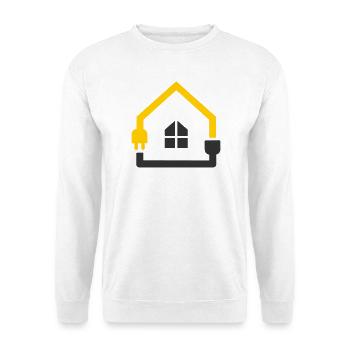 Electrician House Socket Smart Home - Unisex Sweatshirt - white - Front