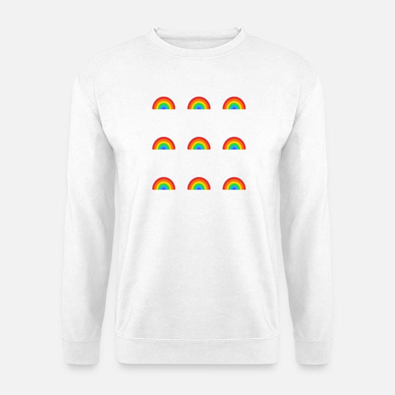 Rainbow Pattern - Happy Pride - Unisex Sweatshirt - white