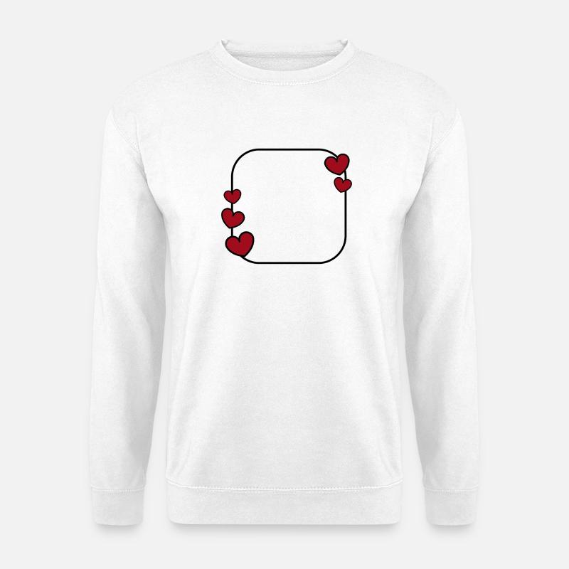 Herzrahmen - Unisex Pullover - Weiß