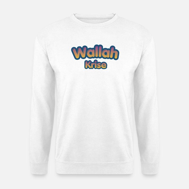 Wallah Krise - Unisex Pullover - Weiß