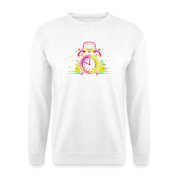 Alarm Clock Synthwave - Unisex Sweatshirt - white - Front