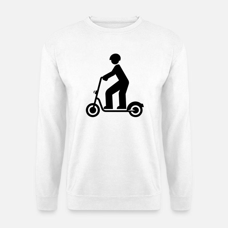 Elektro Scooter - Unisex Pullover - Weiß