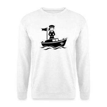 Capitaine Épouse - Sweat-shirt Unisexe - blanc - Devant