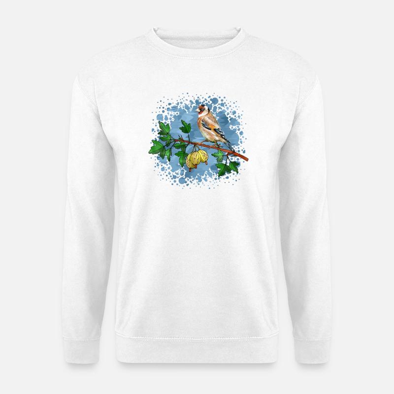 Bunter Vogel - Unisex Pullover - Weiß