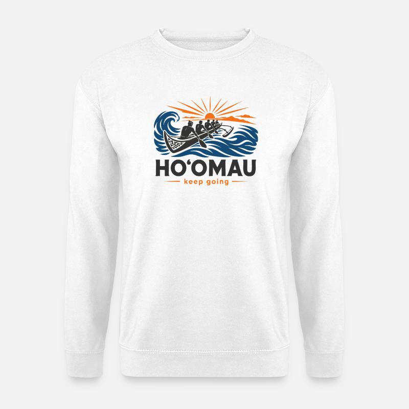 Hoomau Keep Going - Unisex Sweatshirt - white