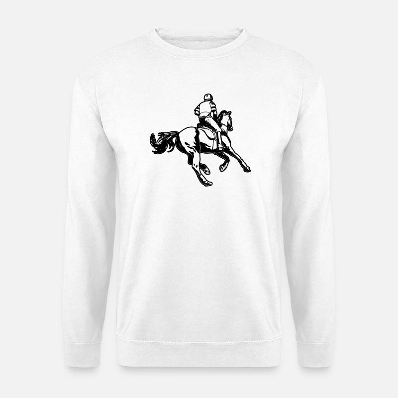 Reitsportler - Unisex Pullover - Weiß