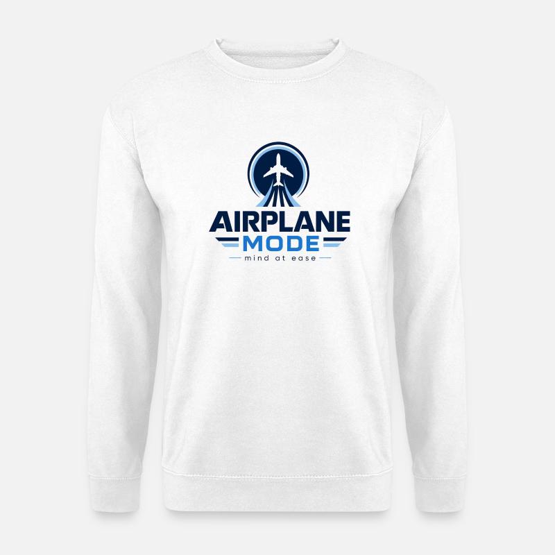 Flugmodus: Geist in Ruhe - Unisex Pullover - Weiß