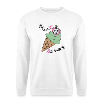 Fußball Sommer - Unisex Pullover - Weiß - Vorne