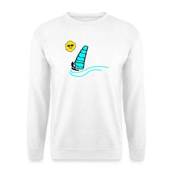 Surfer Sun - Unisex Sweatshirt - white - Front
