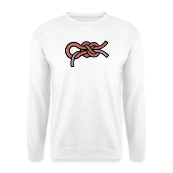 Climbing knots Figure-of-eight knots Climbing Bouldering - Unisex Sweatshirt - white - Front