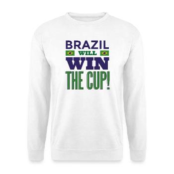 Le Brésil remportera la Coupe du maillot de supporter de football - Sweat-shirt Unisexe - blanc - Devant